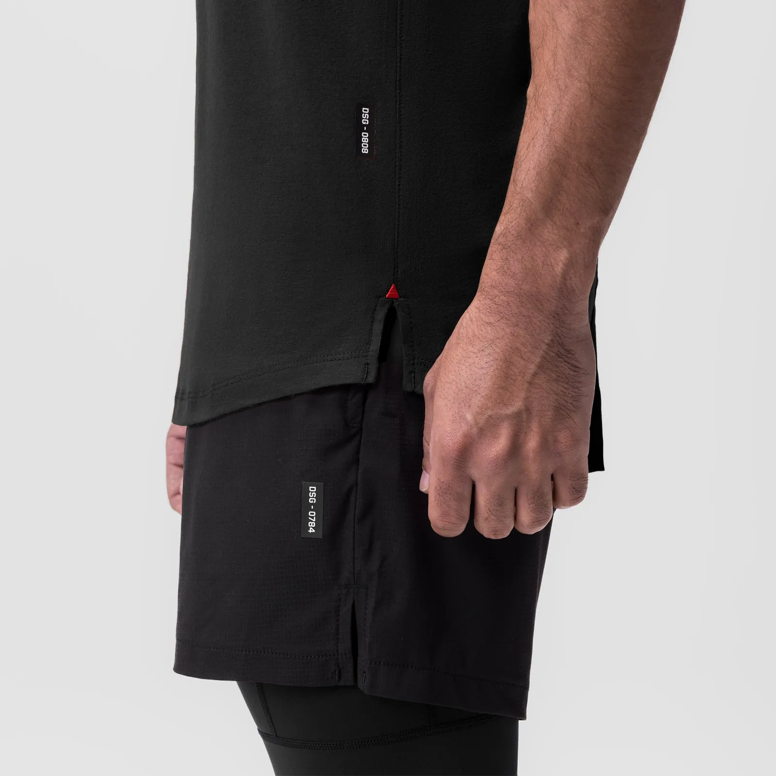 Premium Supima® Vented Tank Top in Dusk Black - Stylish and Comfortable