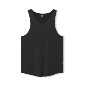 Premium Supima® Vented Tank Top in Dusk Black - Stylish and Comfortable