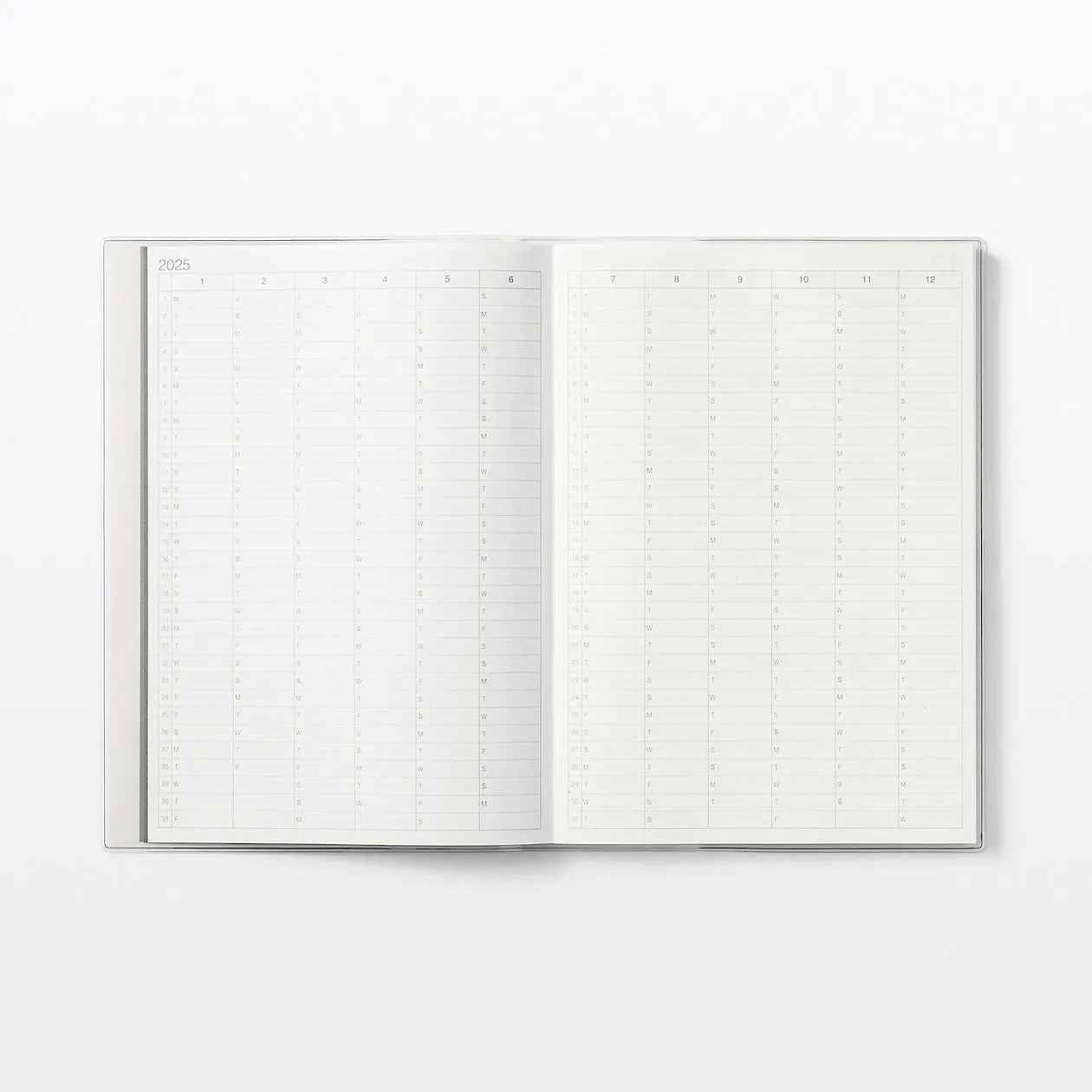 2025 Vertical Weekly Schedule Planner (Mon to Sun) - A5