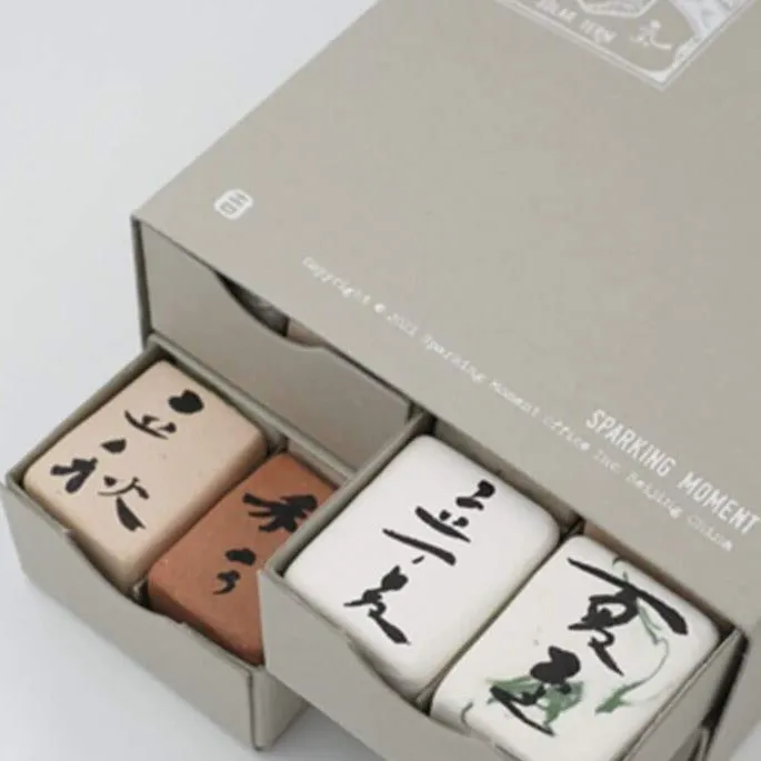 24 Solar Terms Cement Rubber Stamp Set