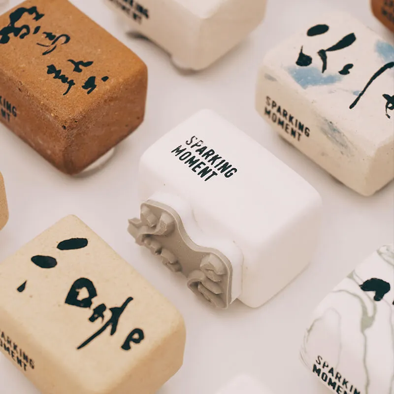 24 Solar Terms Cement Rubber Stamp Set