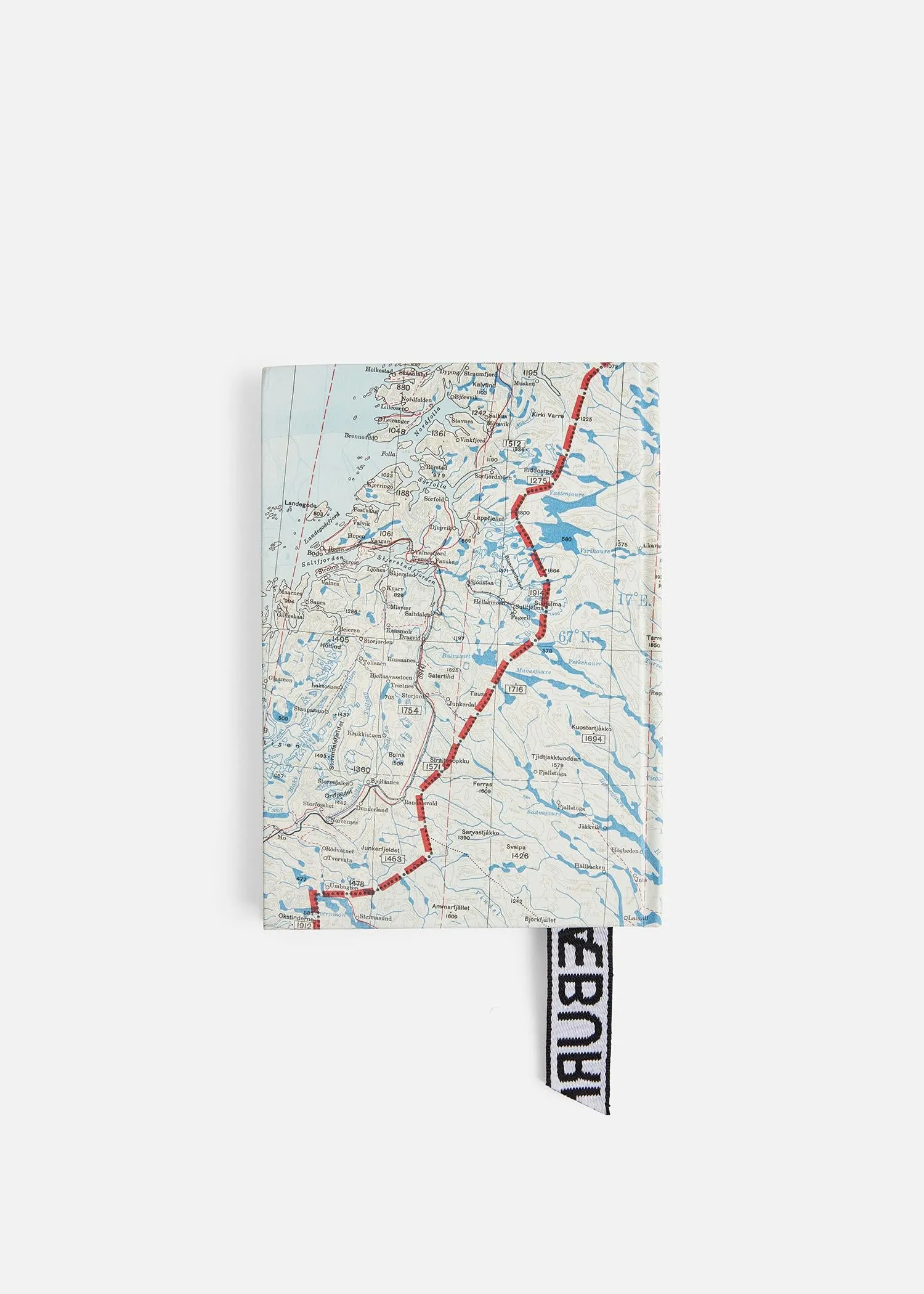 A5 OFF-CUT NOTEBOOK, LINED AERONAUTICAL MAPS