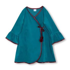AGNIA KIDS' ROBE EMERALD