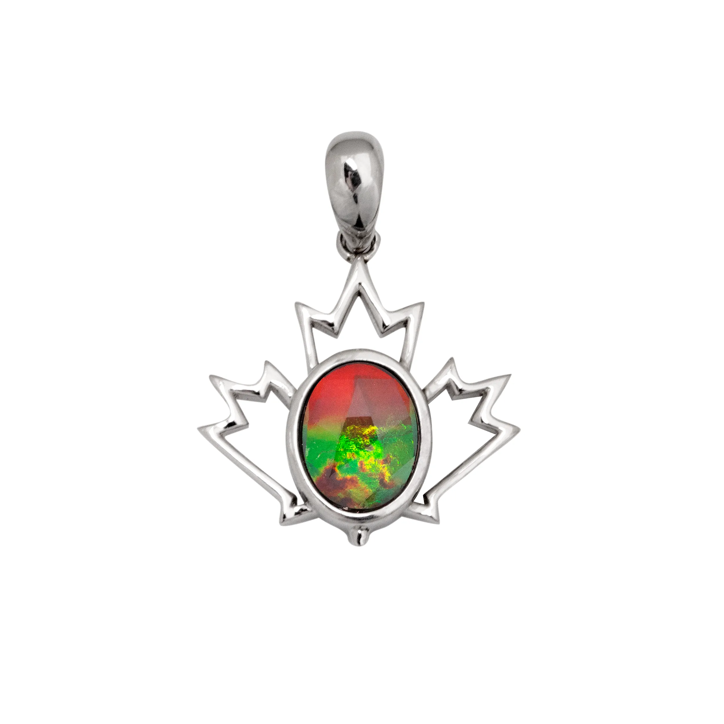 Ammolite Pendant Sterling Silver CANADIANA Pendant