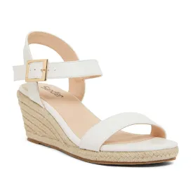 Annie Wedge in White Smooth