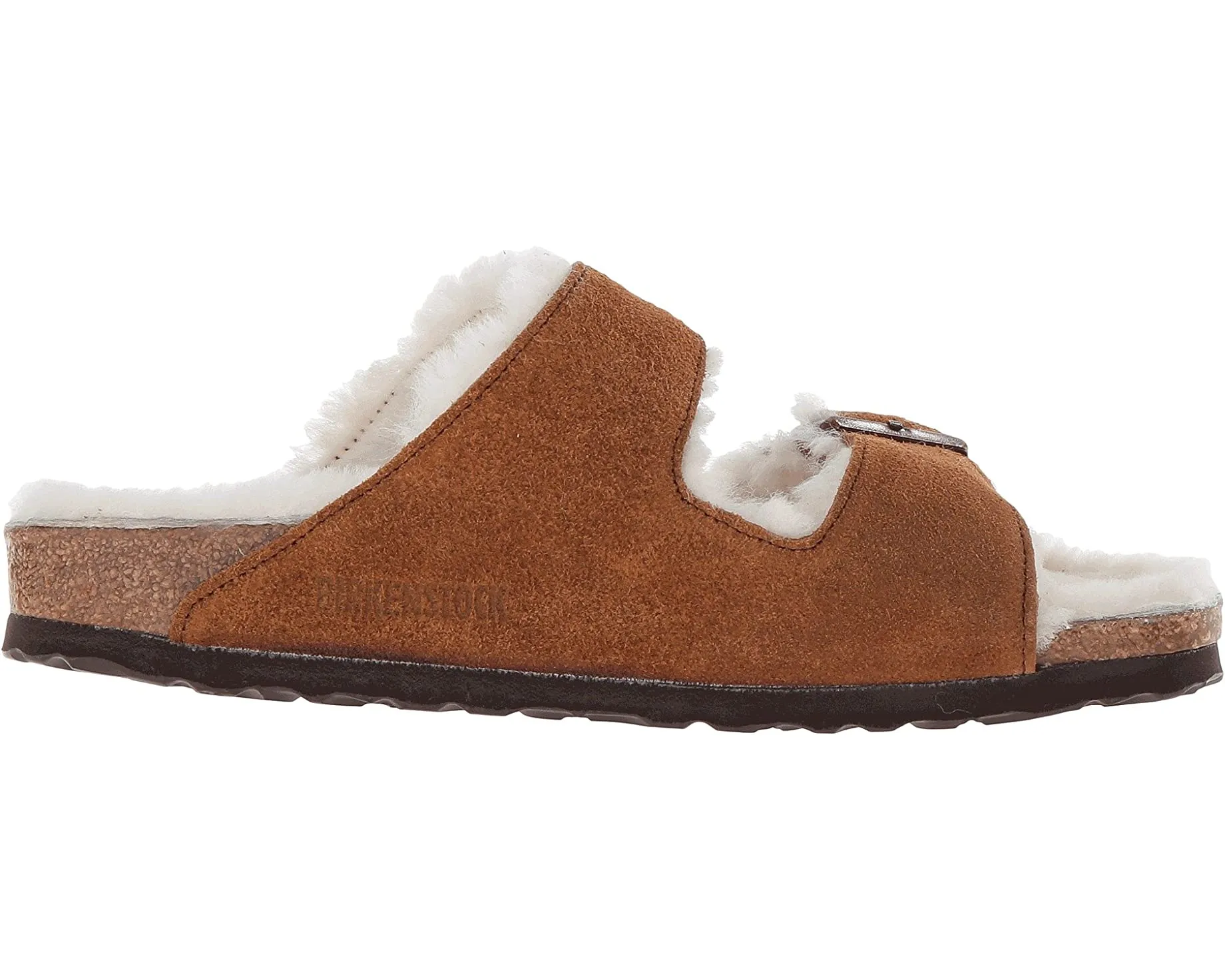 Arizona Shearling Birkenstock Sandals, Suede