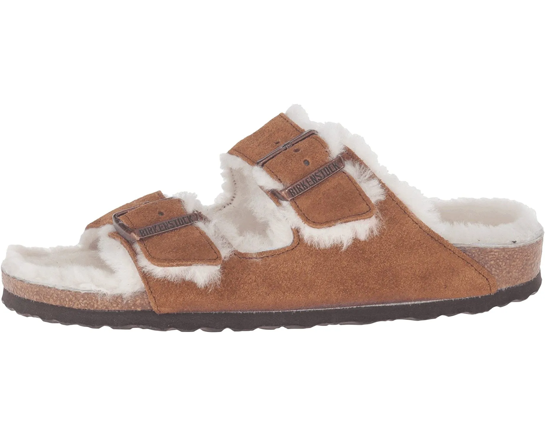 Arizona Shearling Birkenstock Sandals, Suede