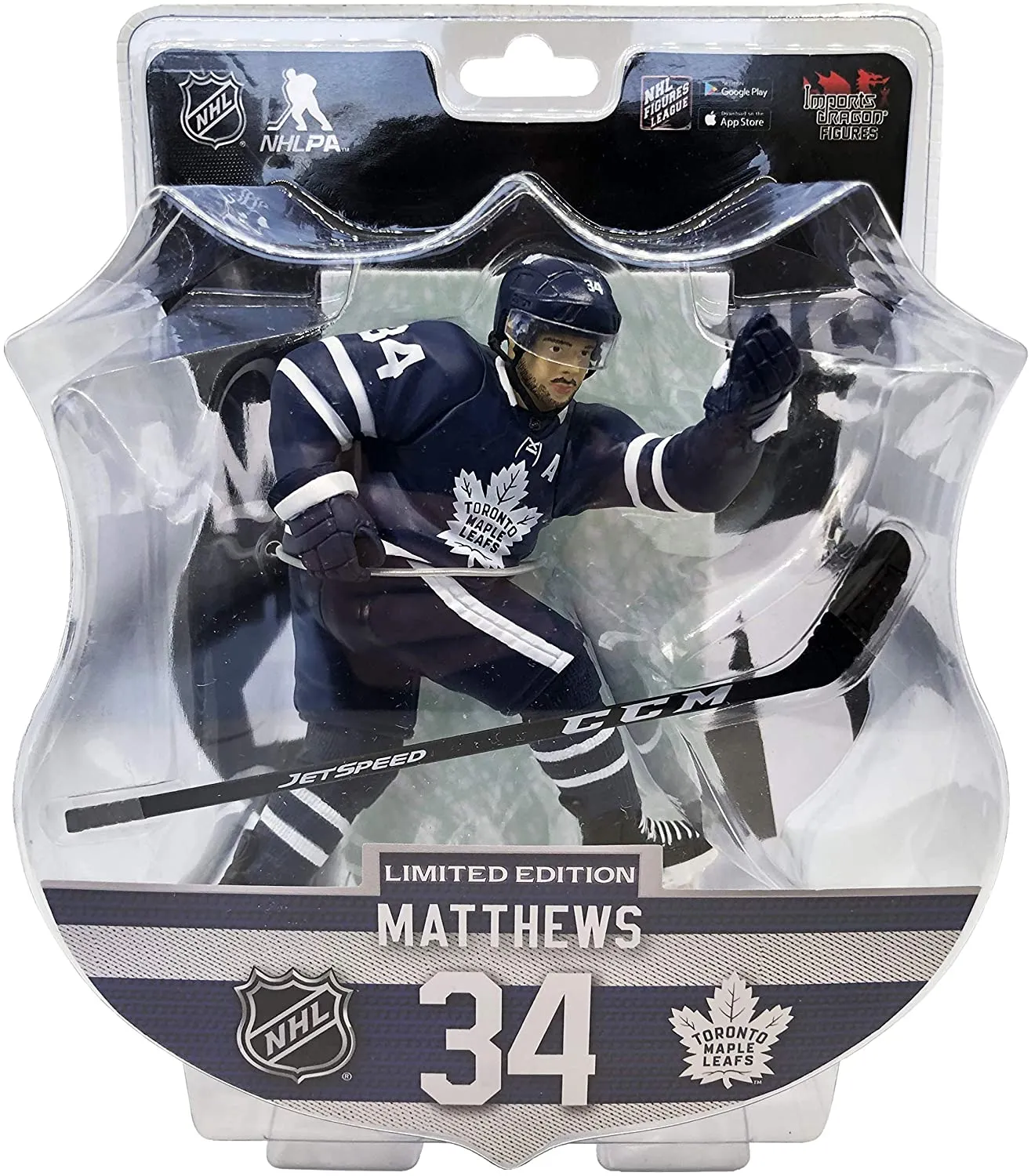 Auston Matthews Toronto Maple Leafs 2020-21 Unsigned Imports Dragon 6" Player Replica Figurine