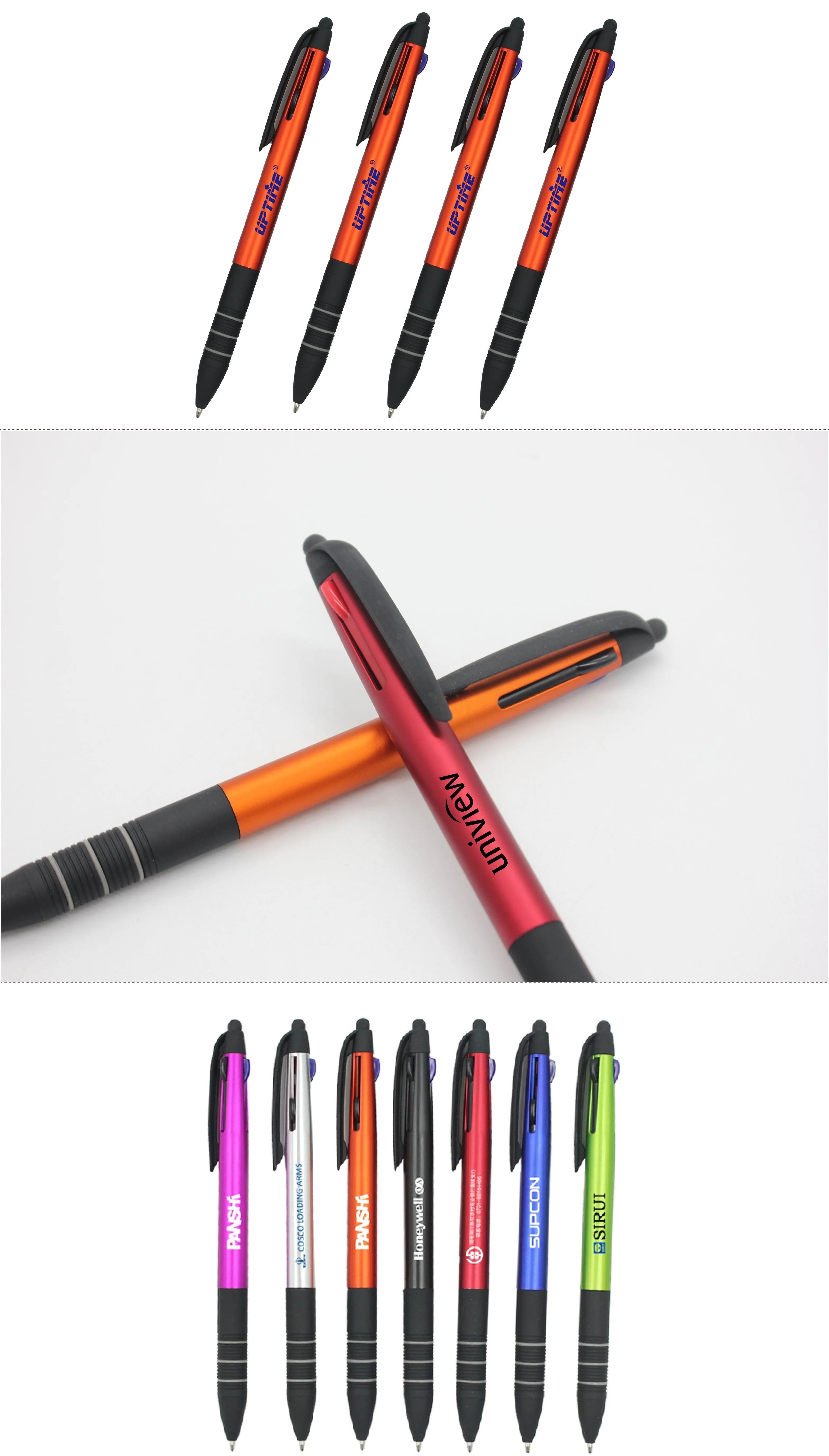 Ballpoint Pen With Black Lined Grip