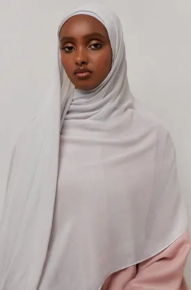 Bamboo Woven Hijab - Glacier