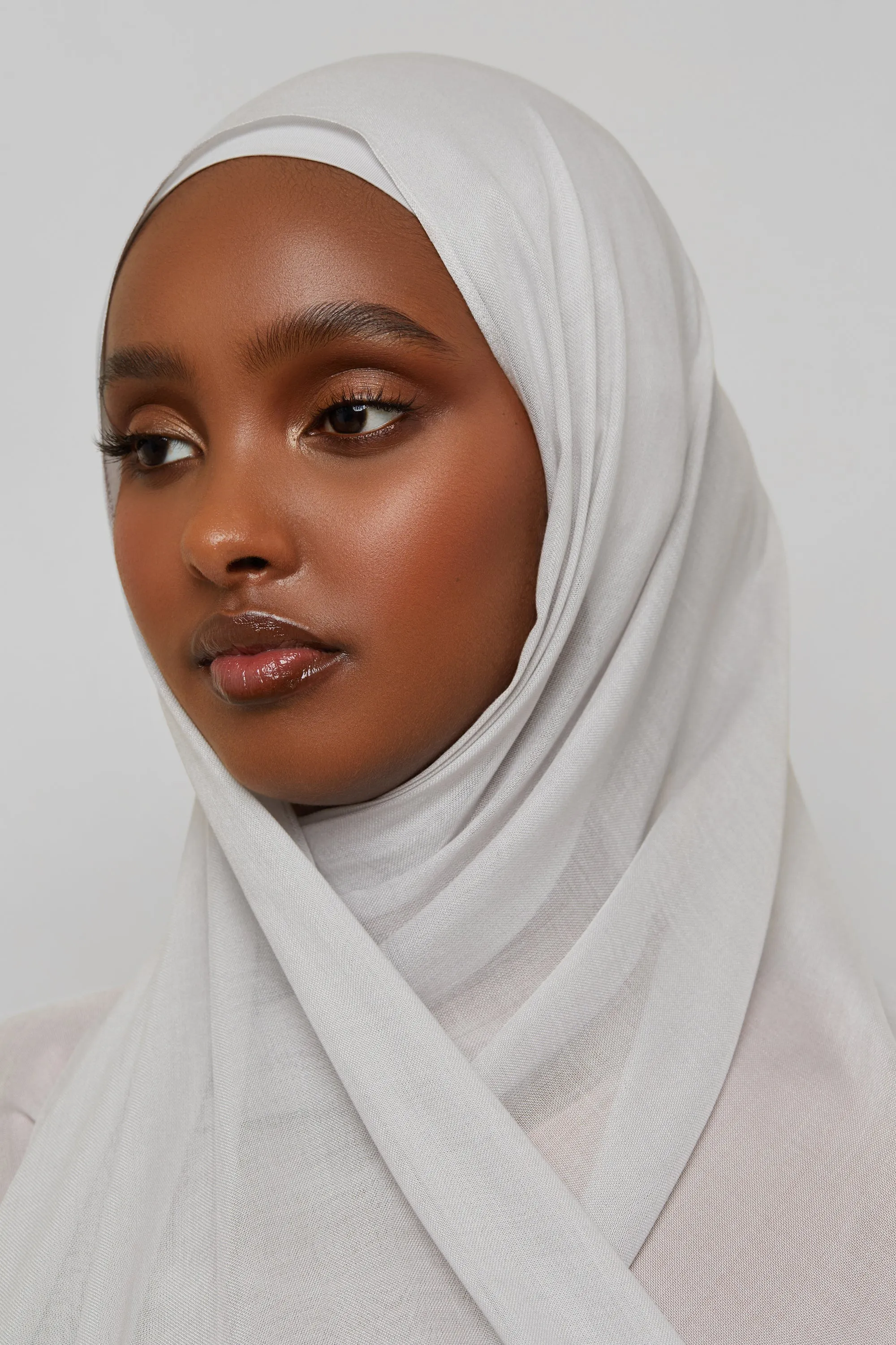 Bamboo Woven Hijab - Glacier