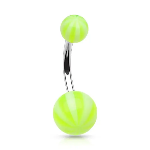 Beach Ball Acrylic Belly Bars