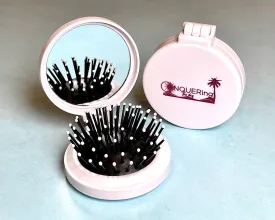 Beach CONQUERing the Day Mini Flip brush/mirror