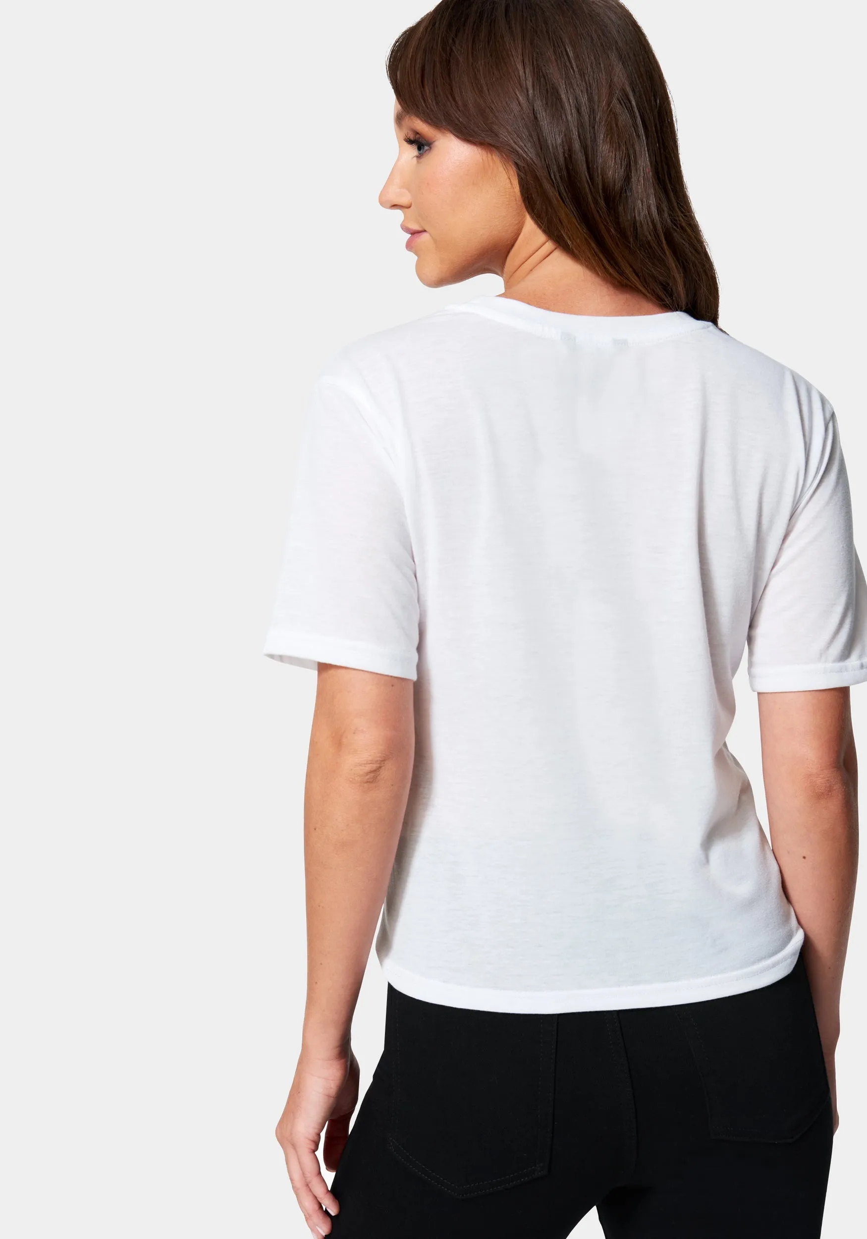 Bebe Logo Outline Top