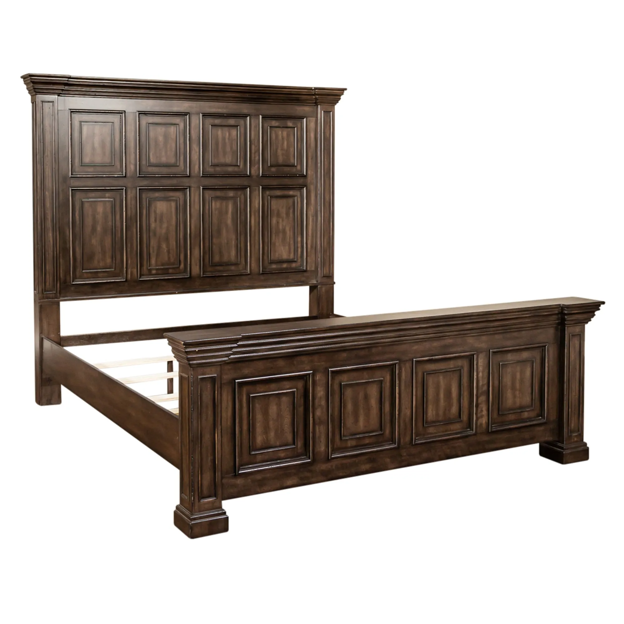 Big Valley 361-BR-QPBDM Queen Panel Bed, Dresser & Mirror