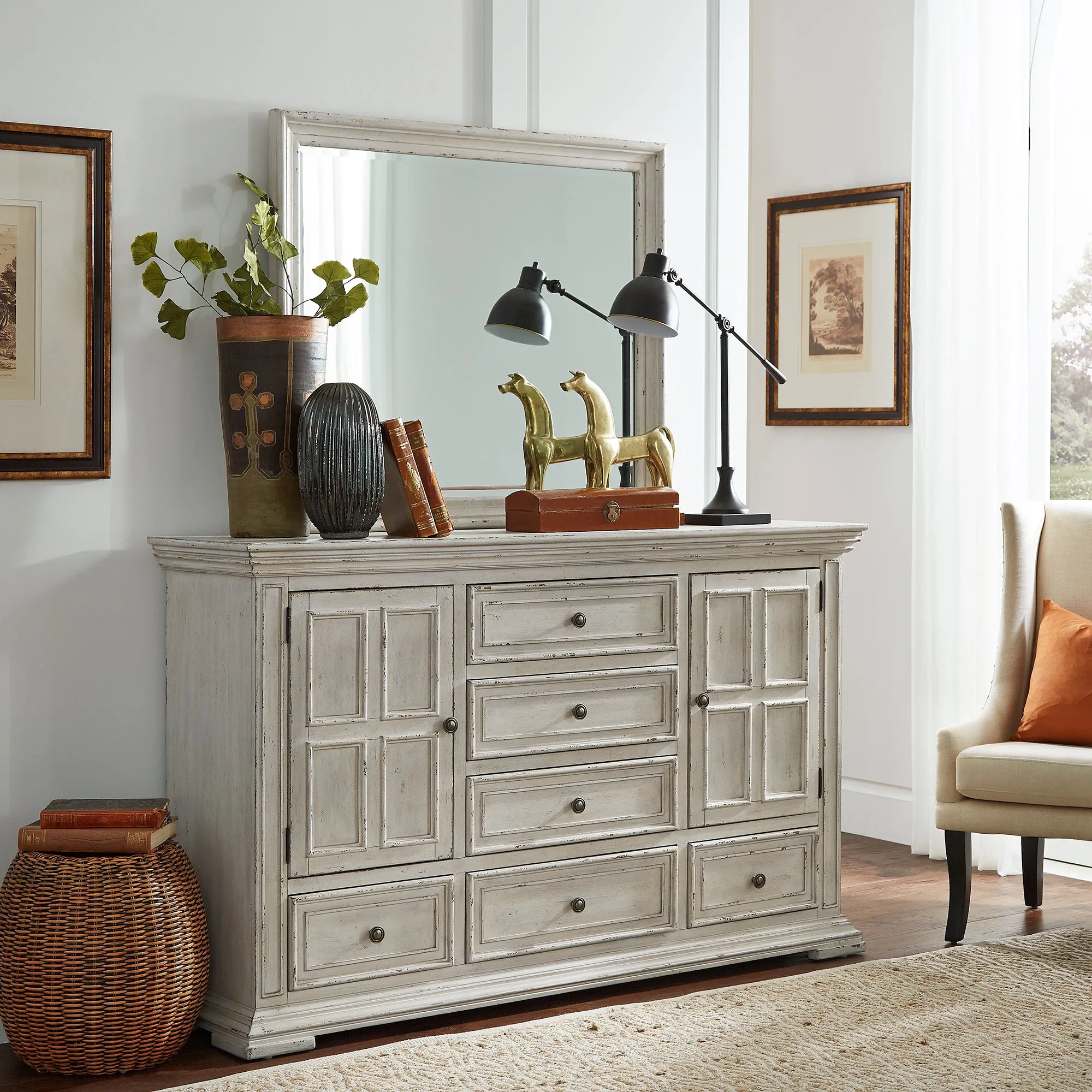 Big Valley 361W-BR-DM Dresser & Mirror