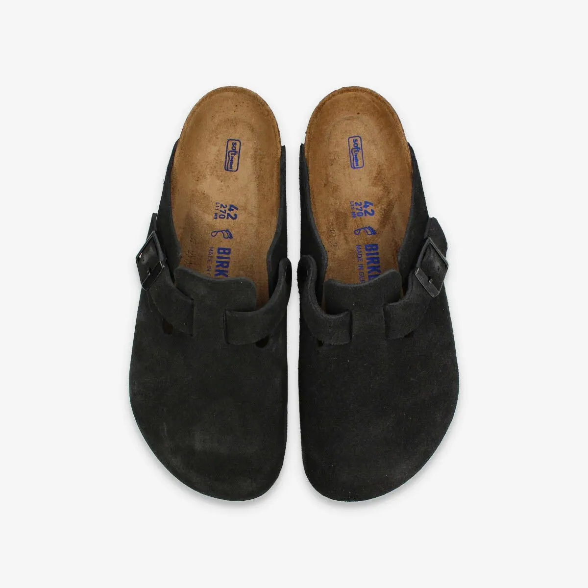 BIRKENSTOCK BOSTON SOFT FOOTBED SUEDE LEATHER 【REGULAR】