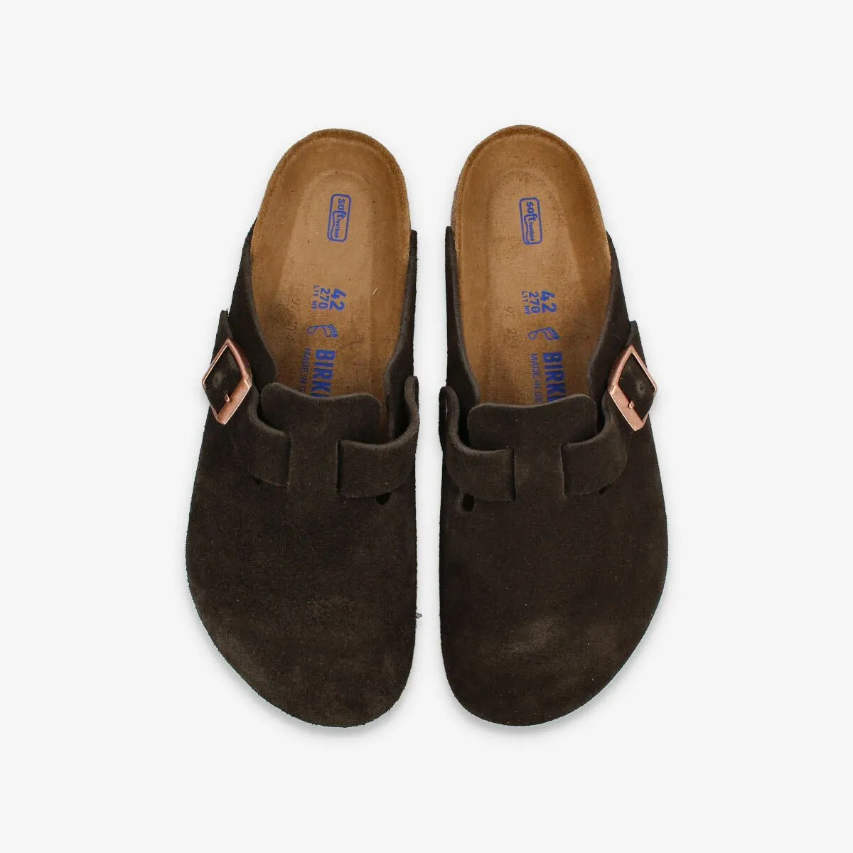 BIRKENSTOCK BOSTON SOFT FOOTBED SUEDE LEATHER 【REGULAR】