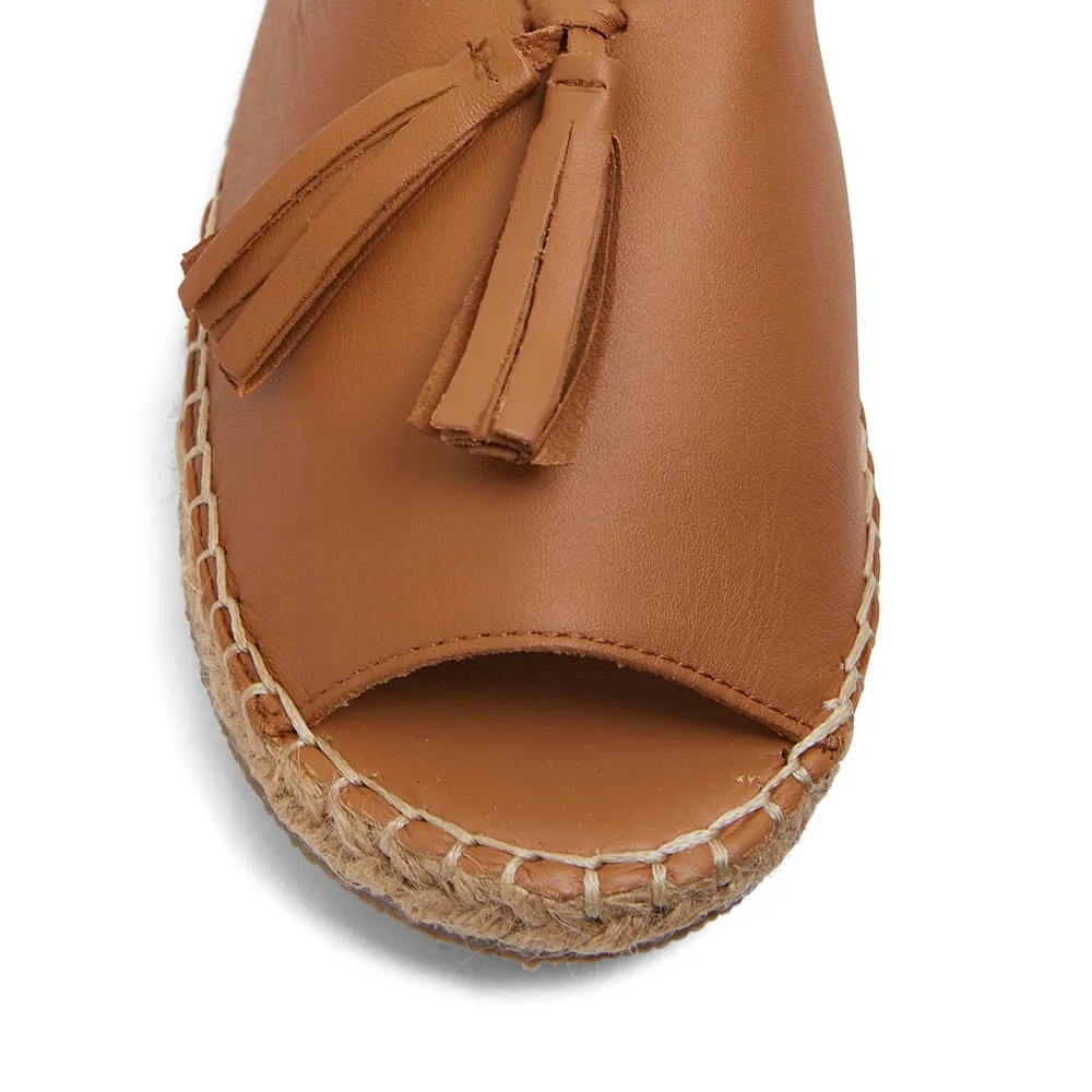 Blink Espadrille in Tan Leather