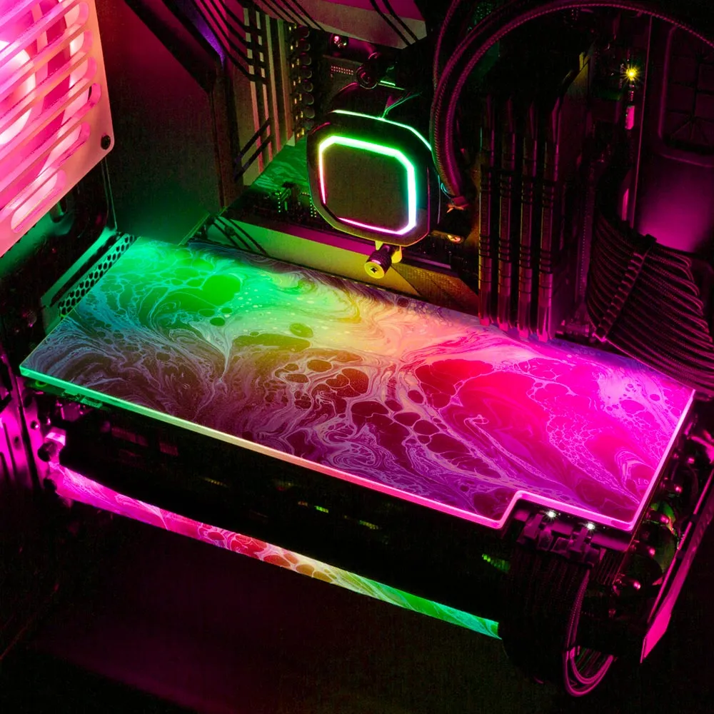 Blue Neon RGB GPU Backplate