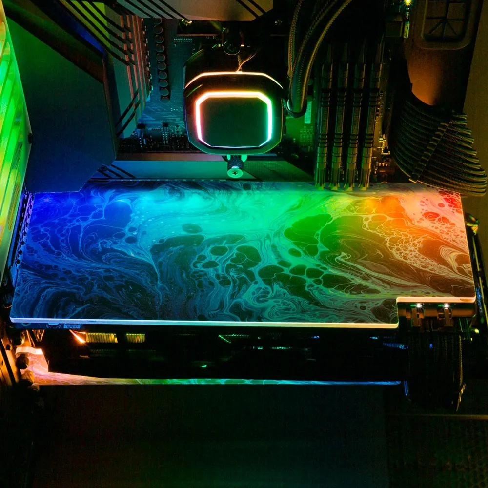 Blue Neon RGB GPU Backplate