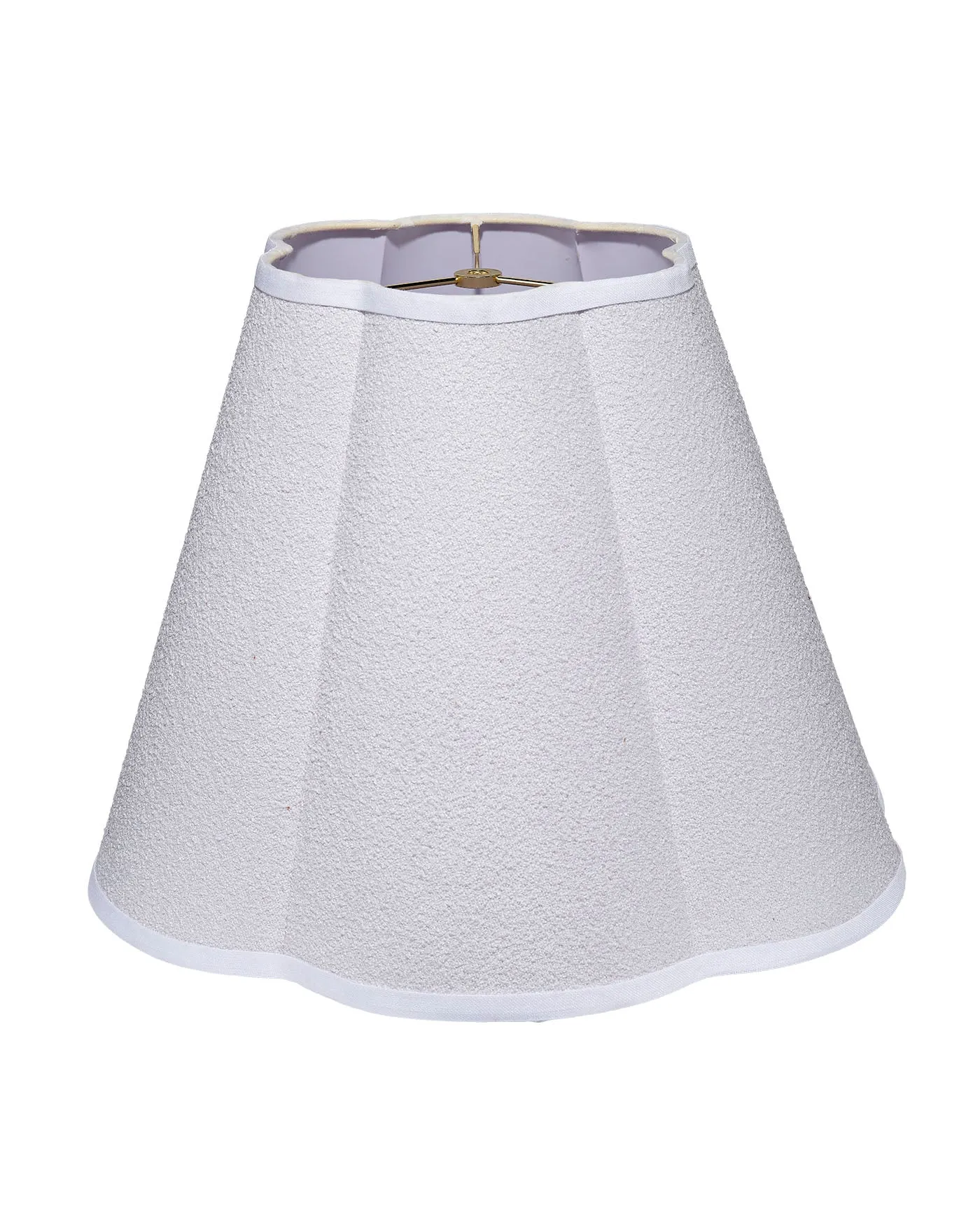 Boucle Scalloped Lamp Shade