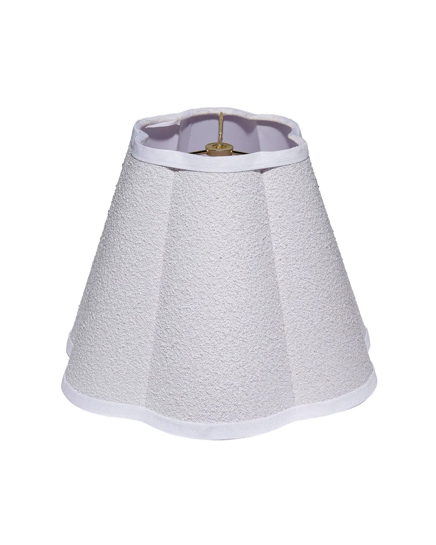 Boucle Scalloped Lamp Shade