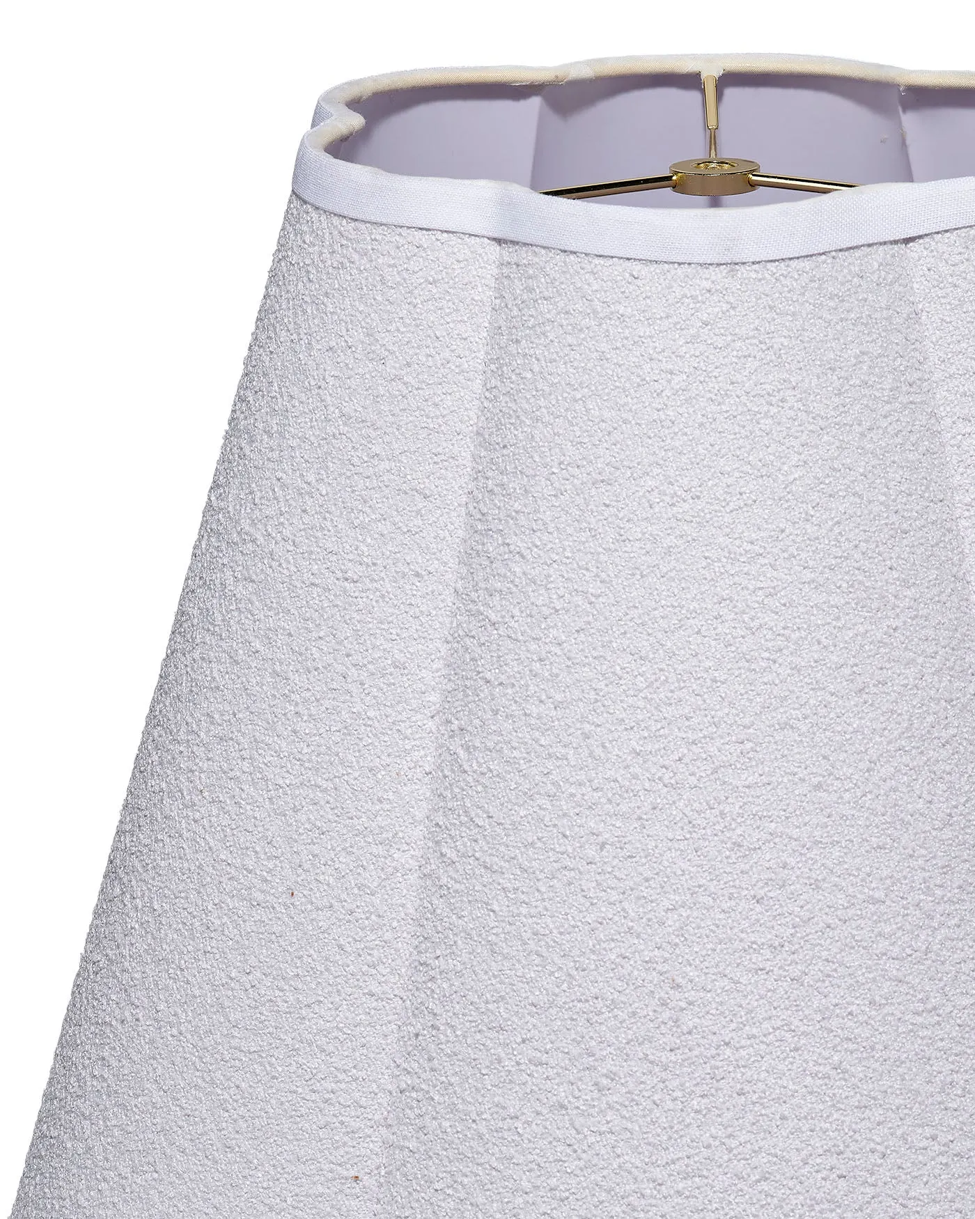 Boucle Scalloped Lamp Shade