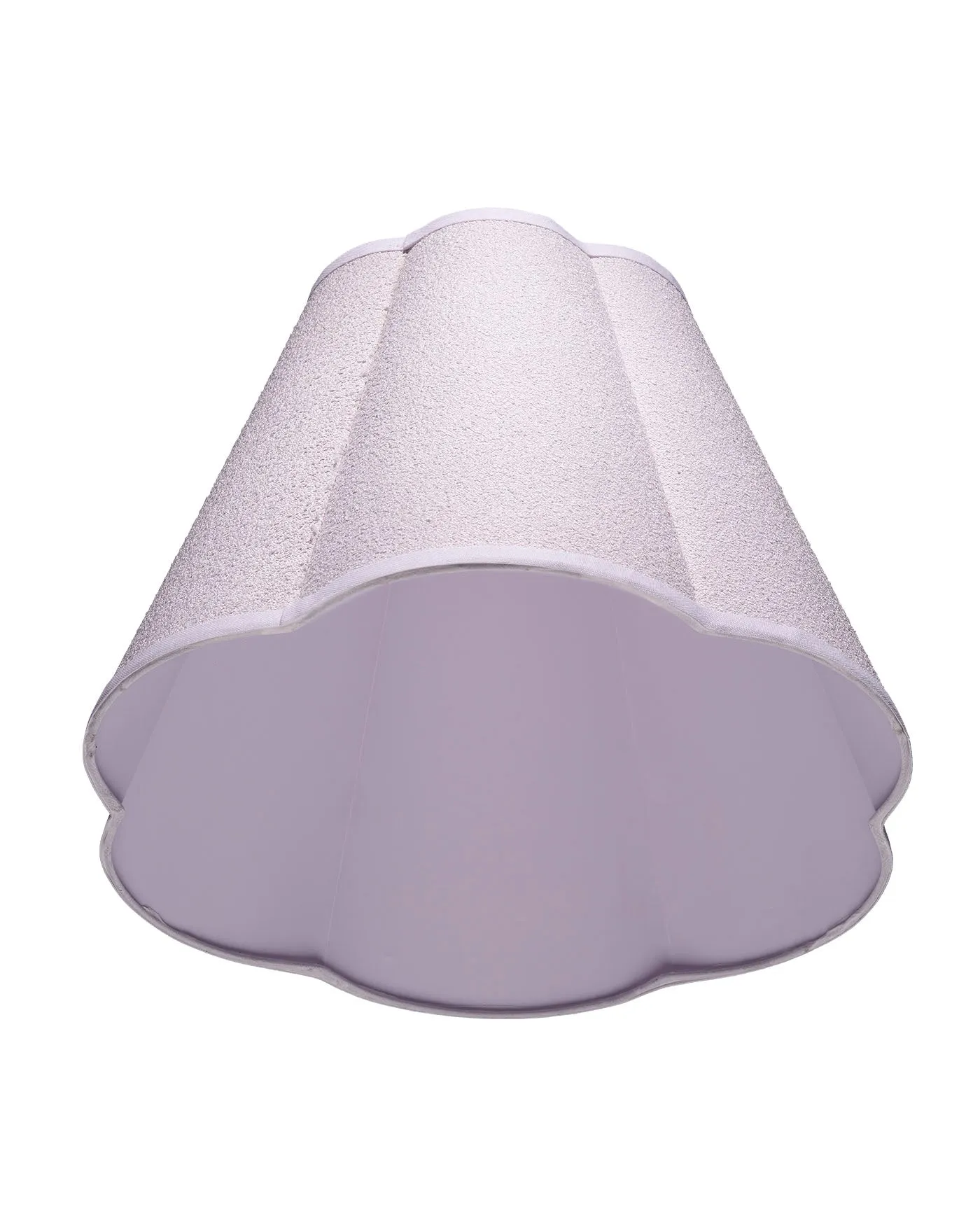Boucle Scalloped Lamp Shade
