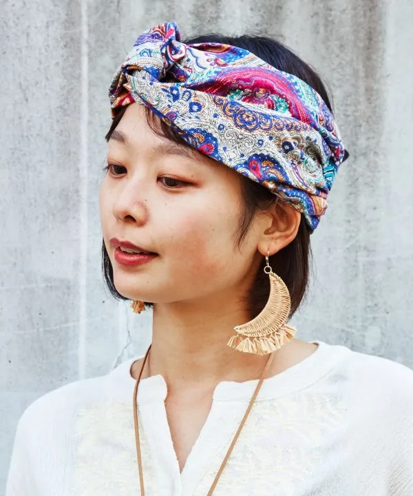 Braid Crescent Fringe Earrings