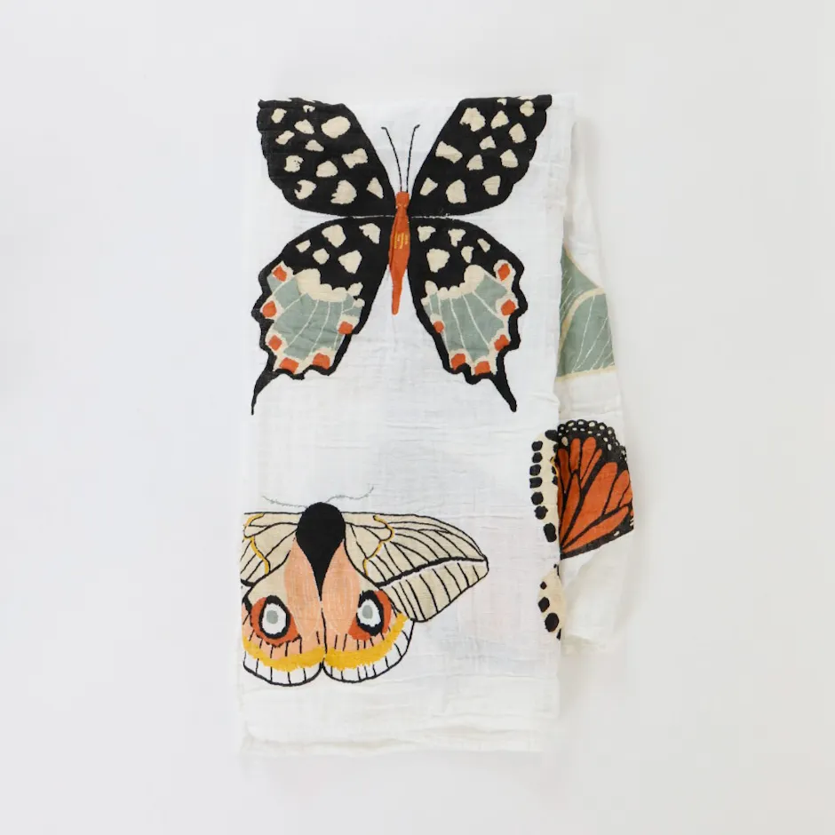Butterfly Collector Swaddle Blanket