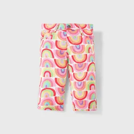 C1504 RAW C Colorful Rainbow Cotton Shorts
