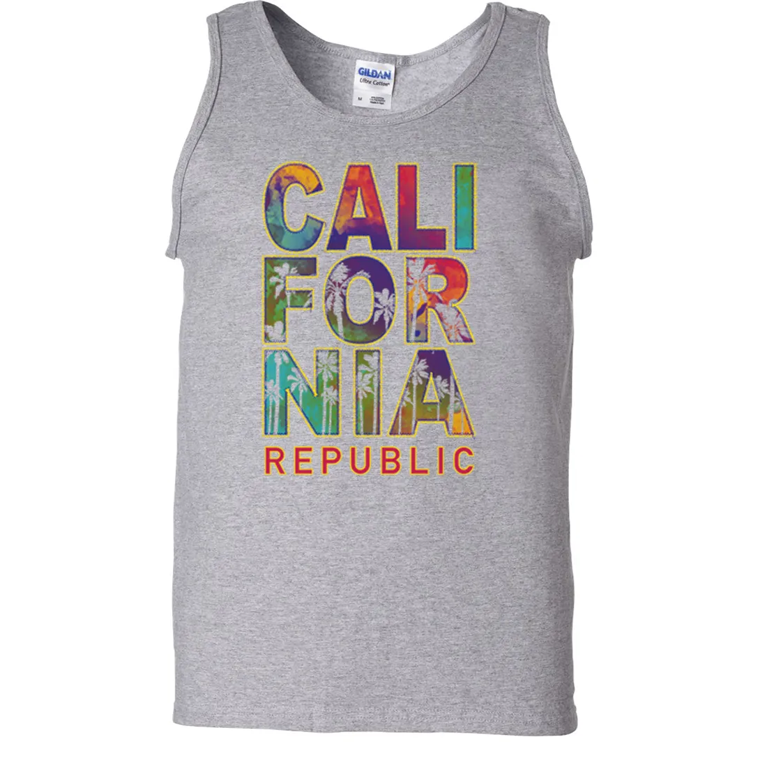 California Pastel Stitched Style Asst Colors Tank Top