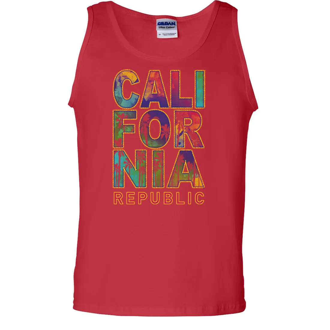 California Pastel Stitched Style Asst Colors Tank Top