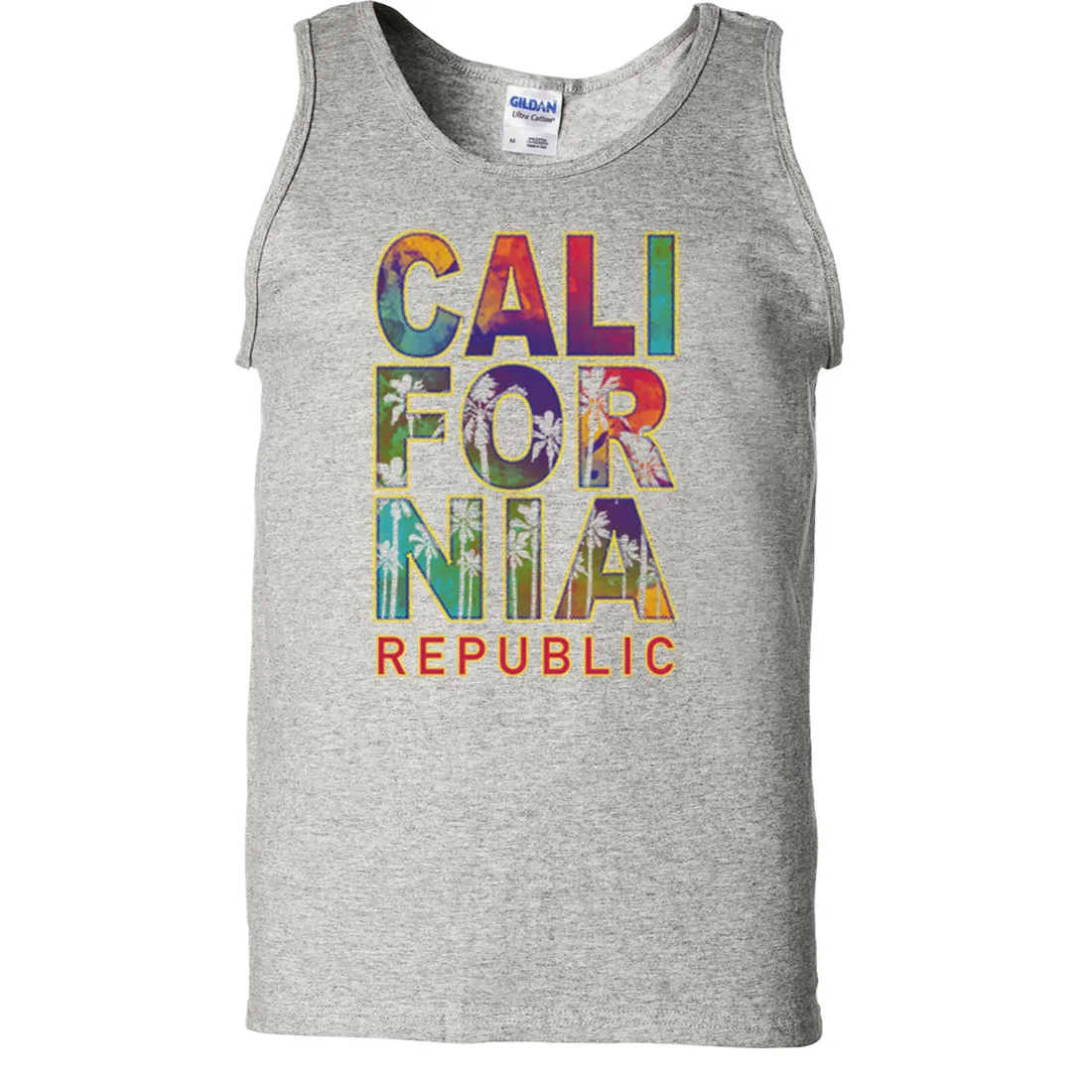 California Pastel Stitched Style Asst Colors Tank Top