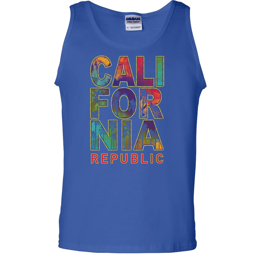 California Pastel Stitched Style Asst Colors Tank Top