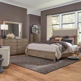 Canyon Road 876-BR-KUBDMC King Uph Bed, Dresser & Mirror, Chest