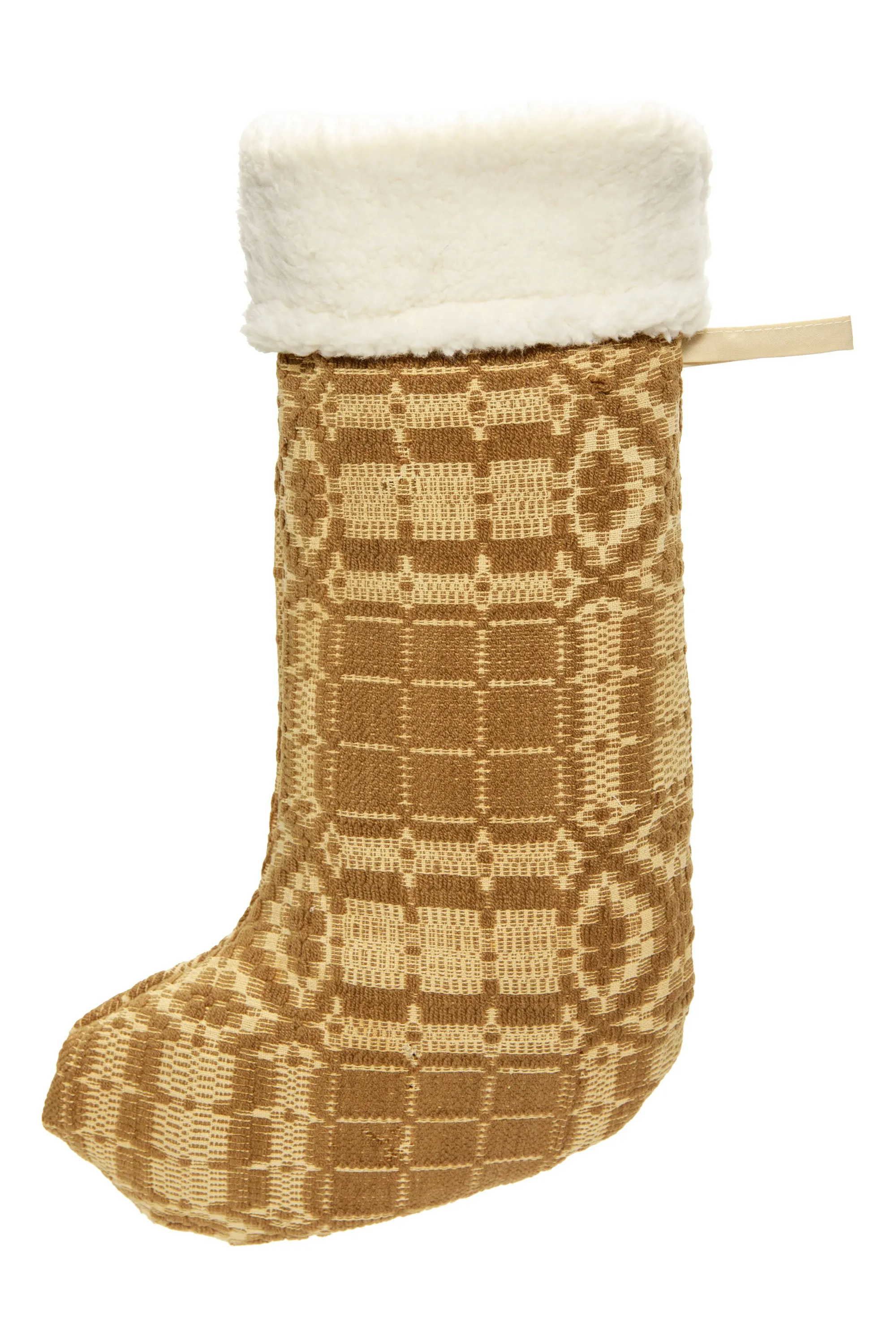 Caramel Coverlet Stocking