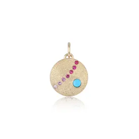 Carla Semiprecious Cabochon Medallion