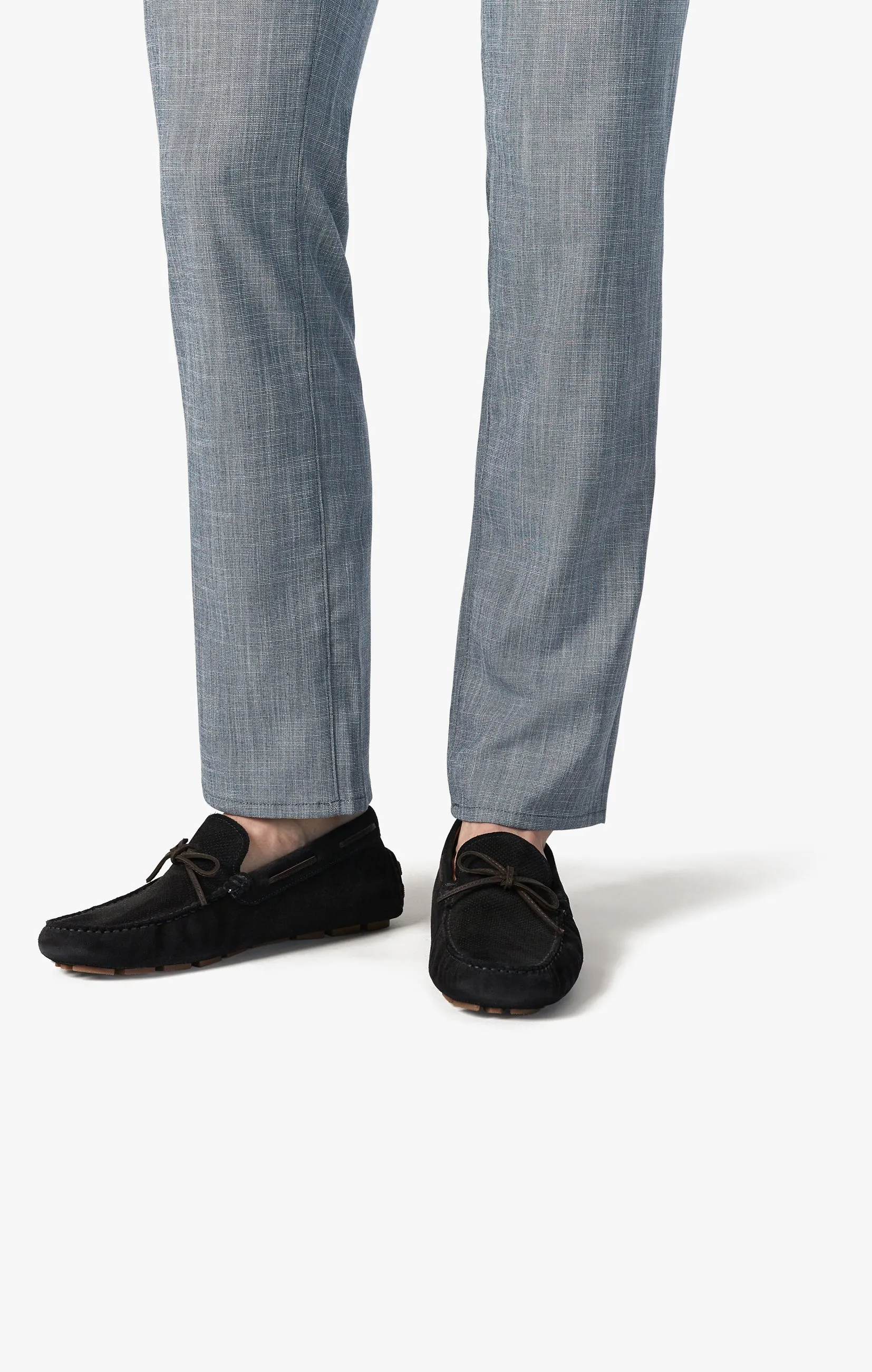 Charisma Relaxed Straight Pants in Grey Cross Twill