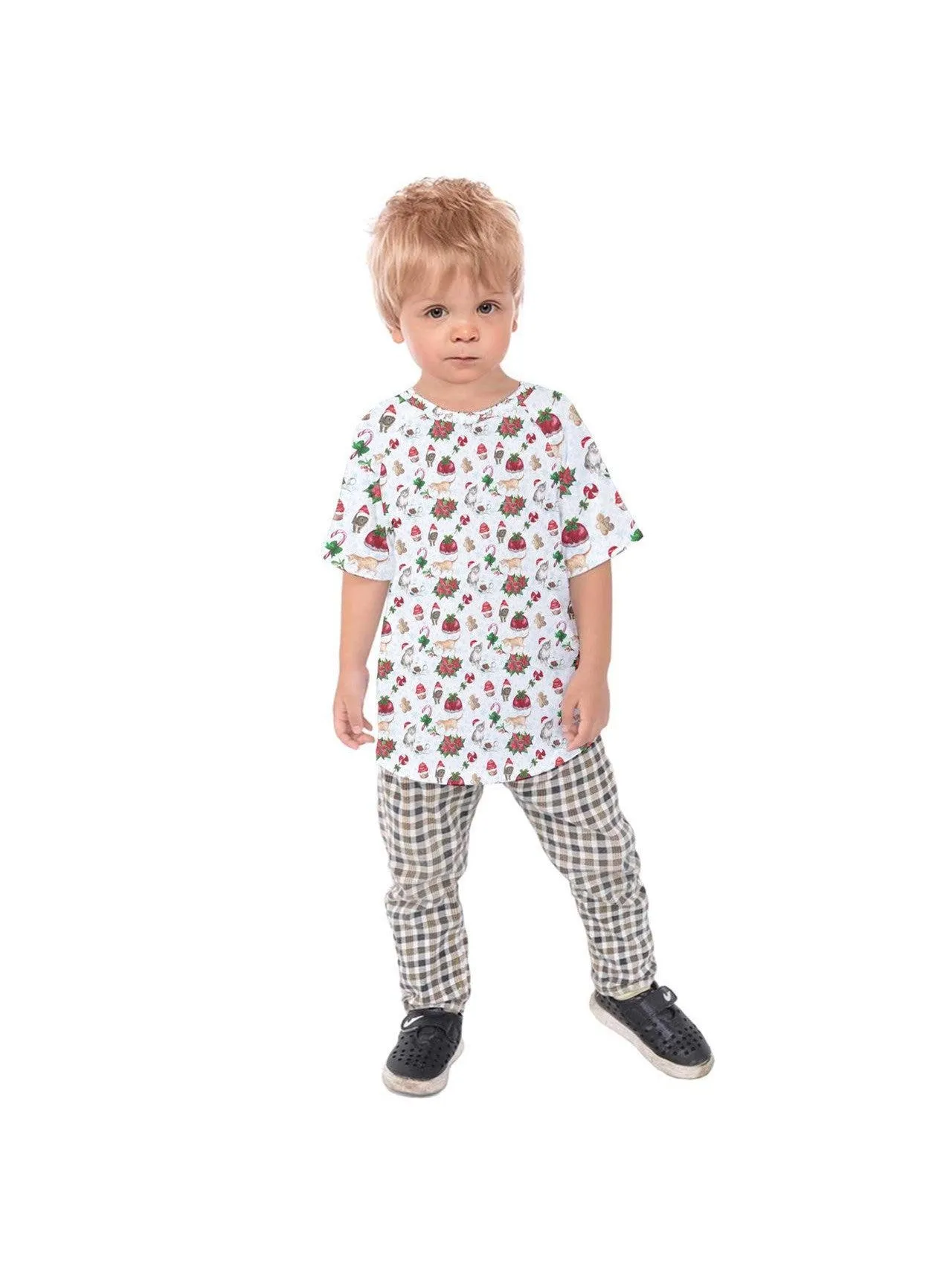 Christmas Cats Kids' Raglan Tee