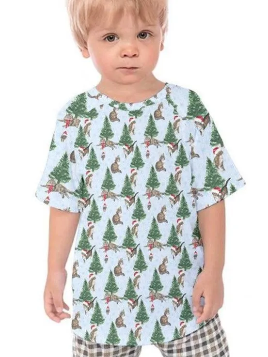 Christmas Cats Kids' Raglan Tee