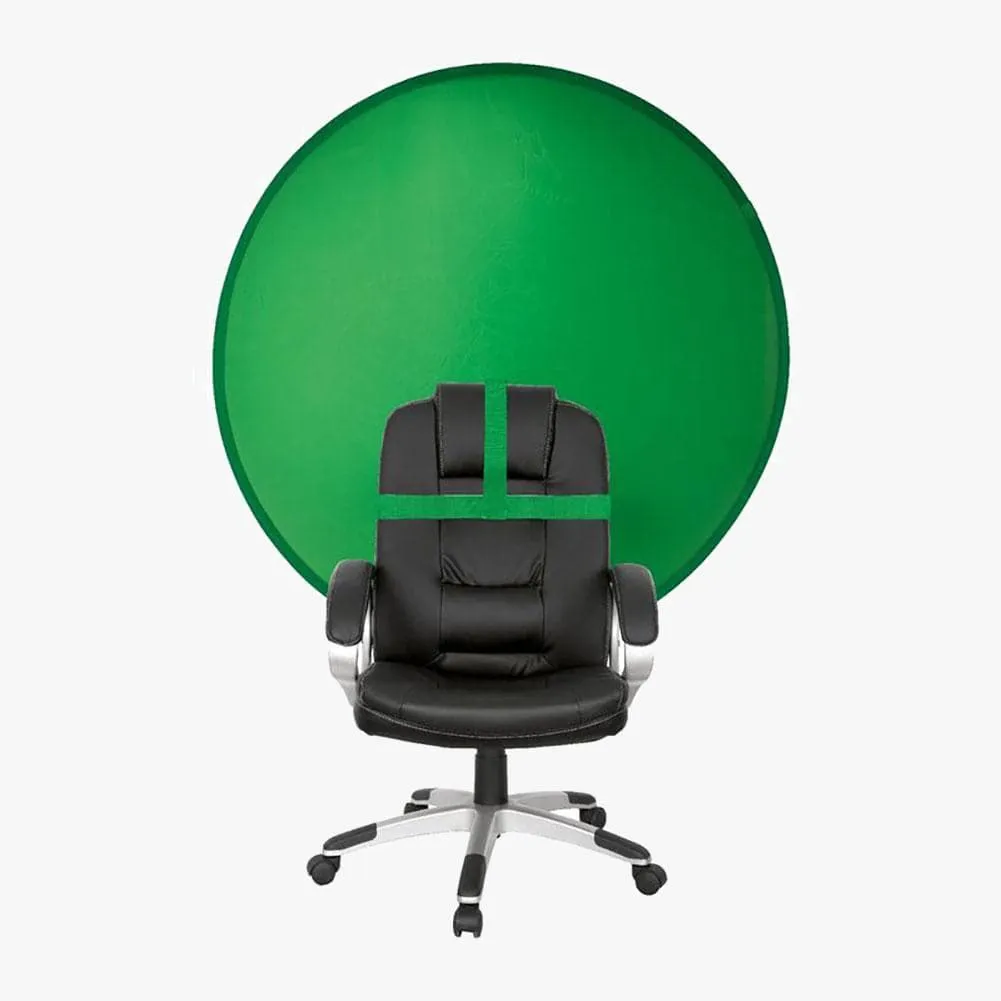 Collapsible Portable Green Screen Backdrop with Chair Attachment (56"/142cm)