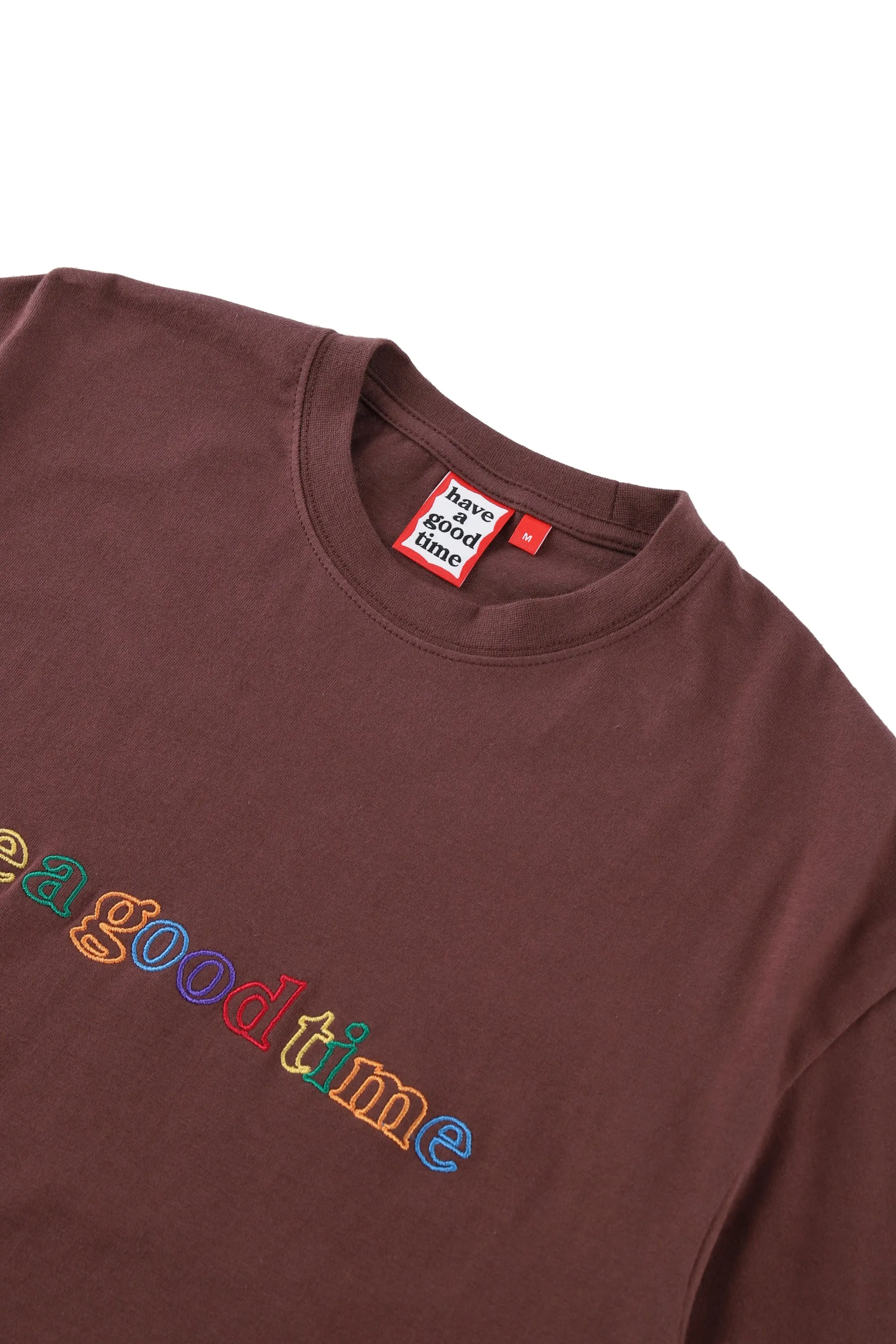 COLORFUL OUTLINE SIDE LOGO L/S TEE BROWNIE