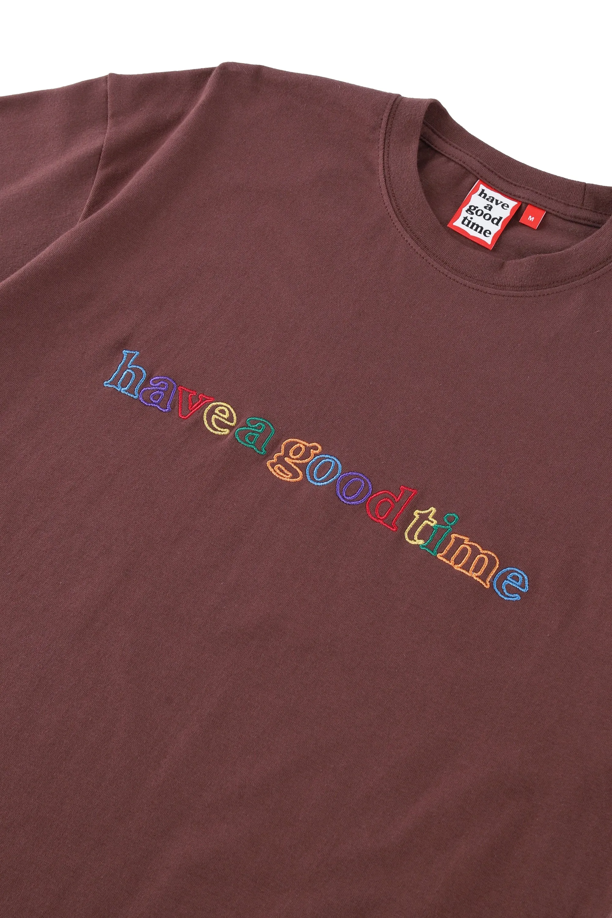 COLORFUL OUTLINE SIDE LOGO L/S TEE BROWNIE