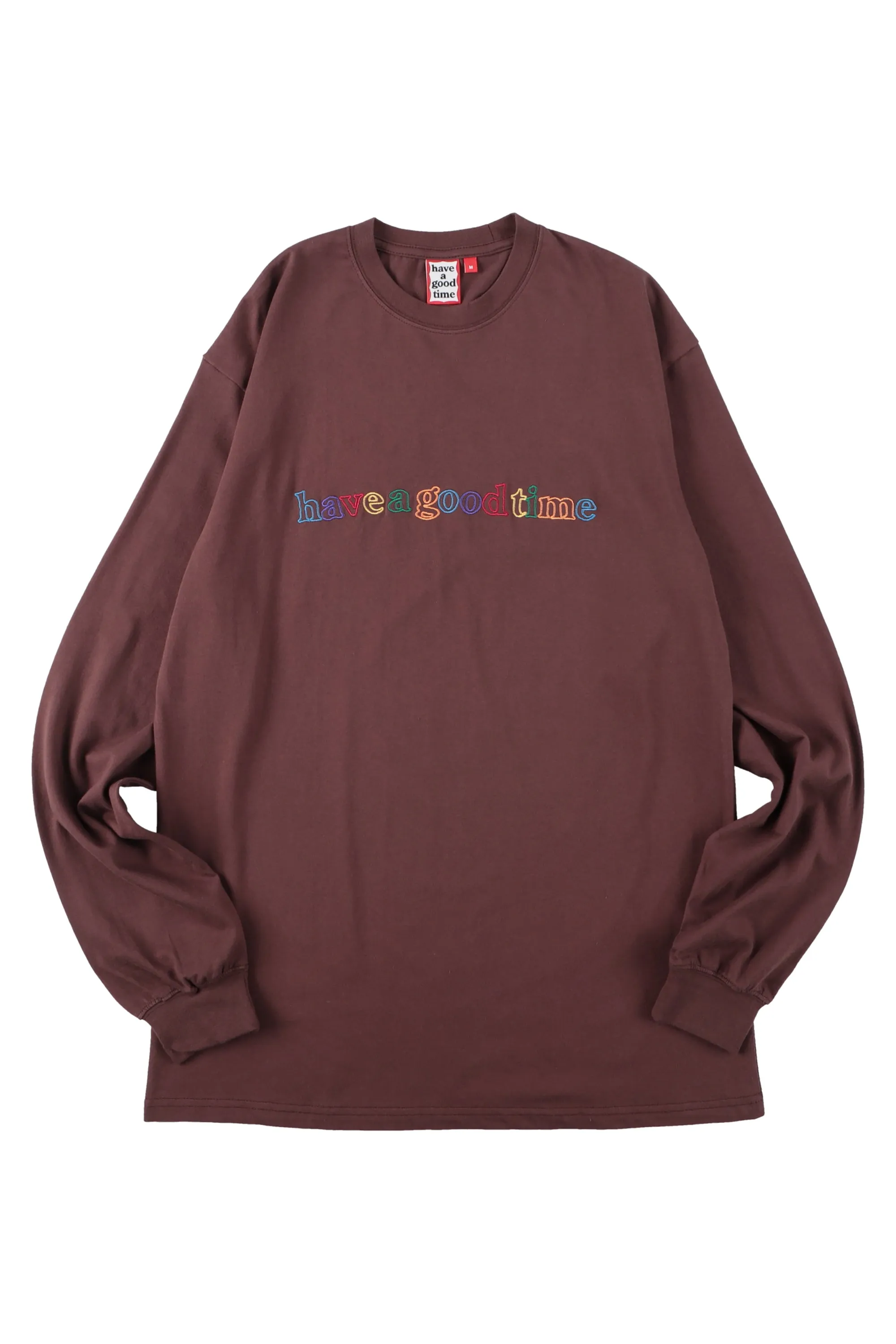 COLORFUL OUTLINE SIDE LOGO L/S TEE BROWNIE