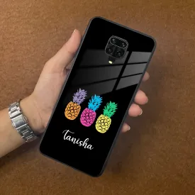 Colorful Pineapple Glass Case Cover For Poco
