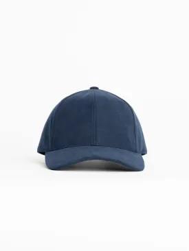 Commodore Blue Suede Alcantara Ball Cap