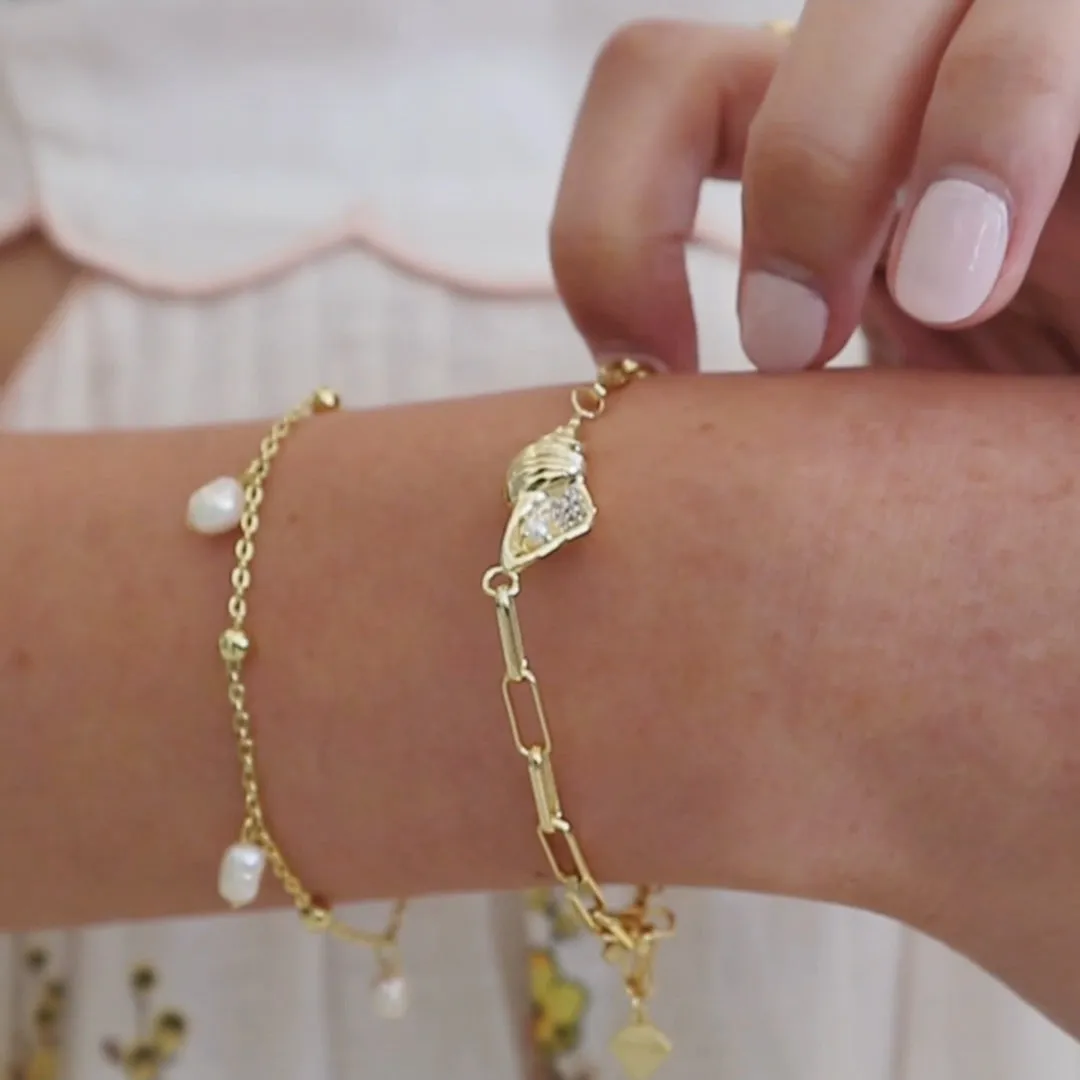 Conch Shell Gold Bracelet
