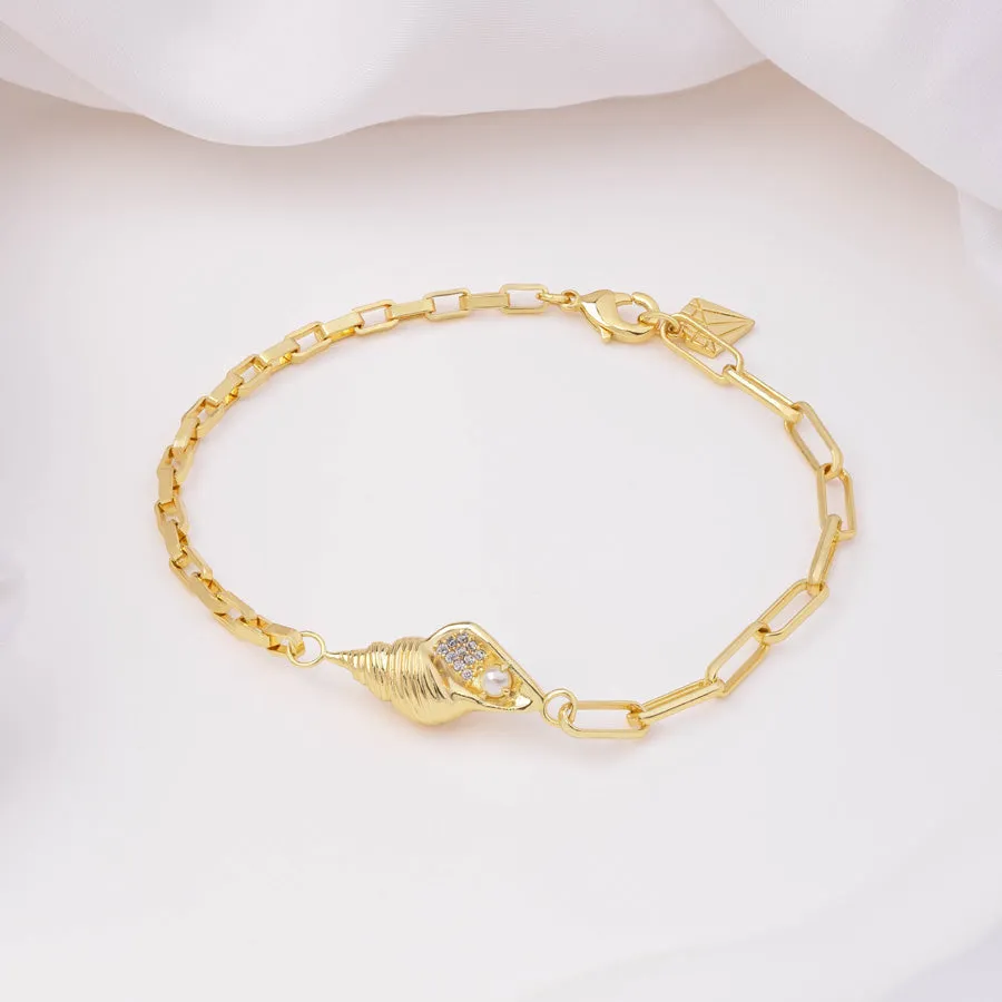 Conch Shell Gold Bracelet